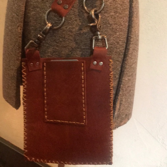 Purse leather brown new - Picture 3 of 6